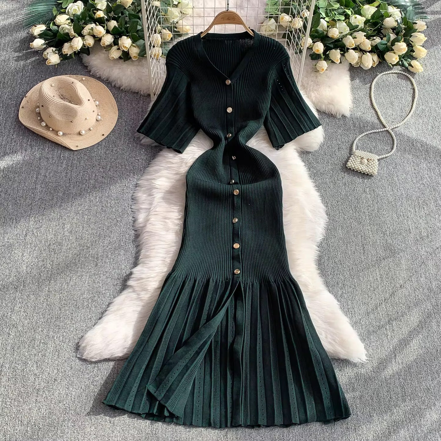 Noir Élise Knit Dress