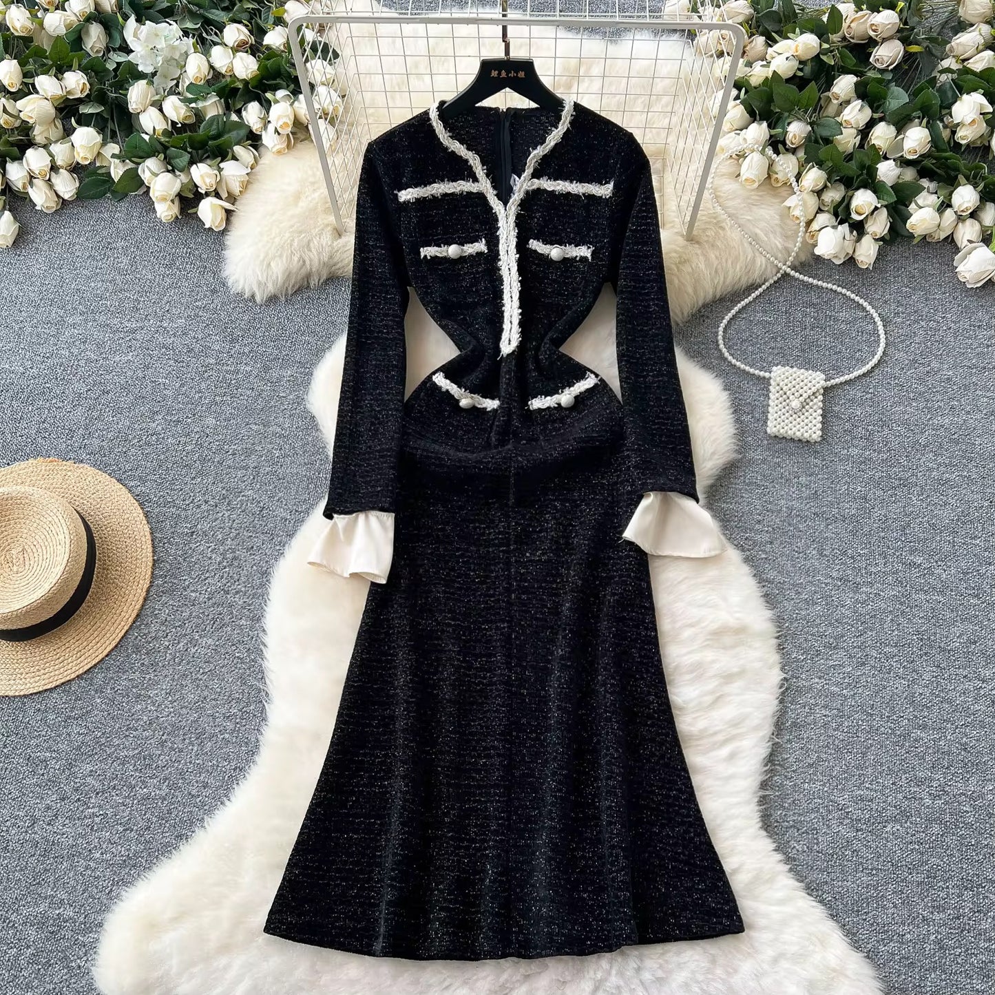 Annelise Tweed Dress