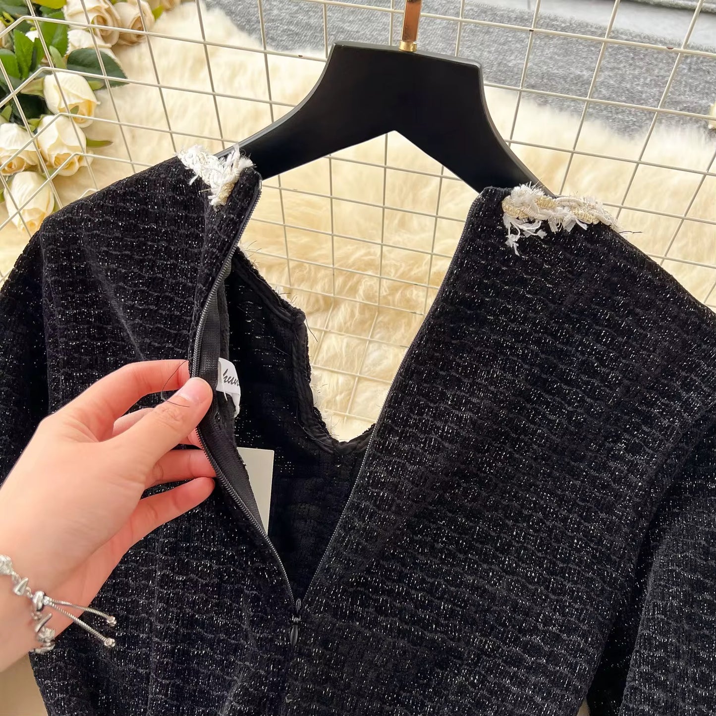 Annelise Tweed Dress