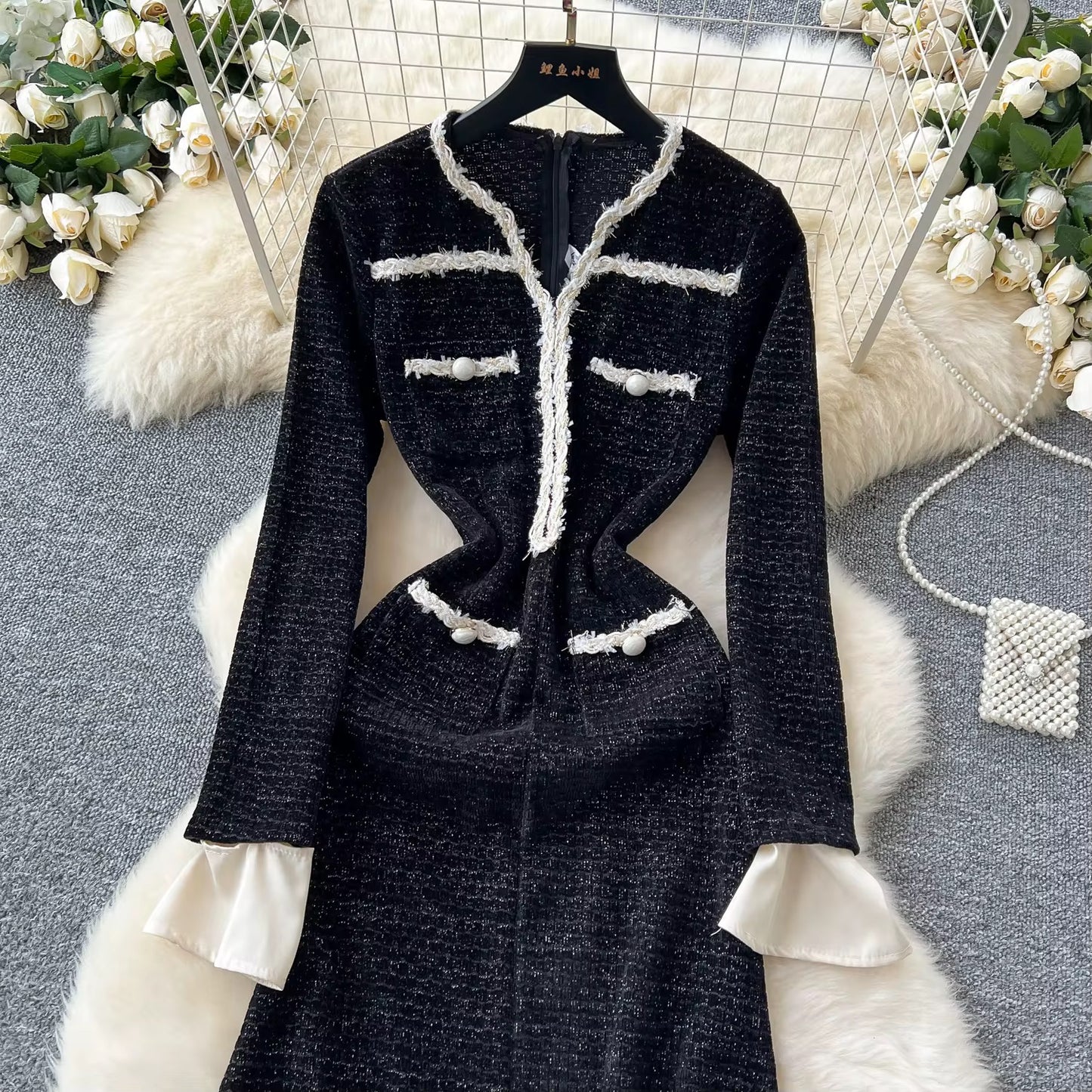 Annelise Tweed Dress